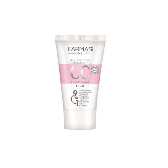 FarmaciCCKremLight-550x550h سی سی کرم 9 در 1 فارماسی FARMASI رنگ لایت شماره 1 حجم 50 میل - Image 1