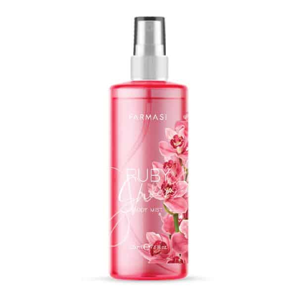 Farmasi-Body-Mist-Ruby-Sheer-masokala-com بادی میست فارماسی Farmasi مدل Ruby Sheer حجم 225 میل - Image 1