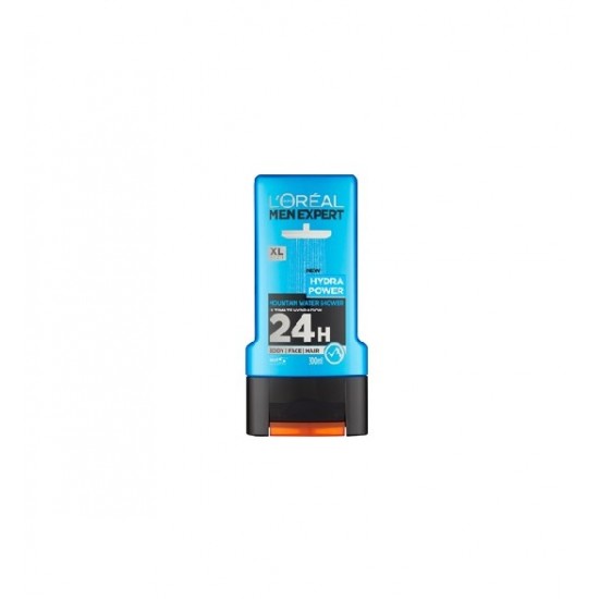 LorealHydraPowerBFHShampoo-550x550h شامپو سر و بدن لورآل LOREAL مدل HYDRA POWER مردانه حجم 300 میل - Image 1