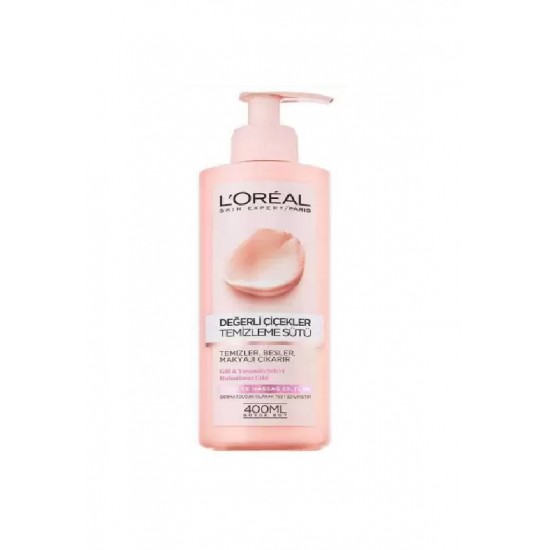 LorealShirpakkonGermez-550x550h شیر پاک کن لورال LOREAL مخصوص پوست های حساس حجم 400 میل - Image 1