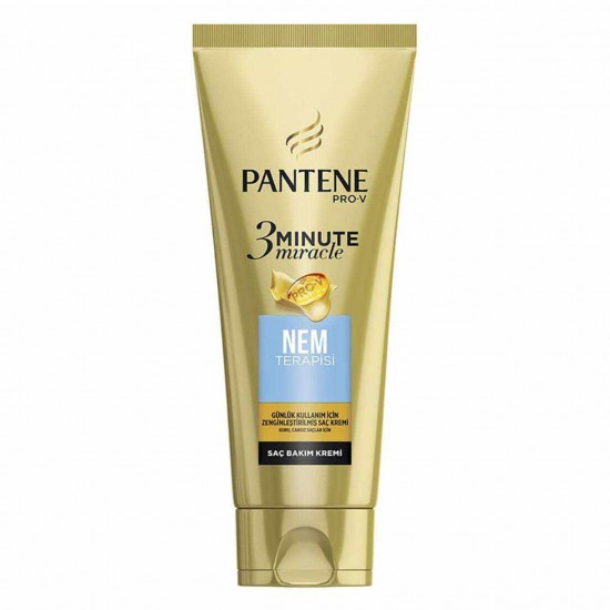 Pantene 3 Minute Miracle Saç Bakım Kremi Nem Terapisi-550x550 ماسک مو پنتن آبرسان مدل NEM TERAPISI حجم 200 میل - Image 1