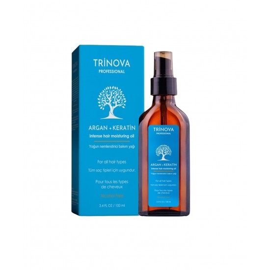 TrinovaArganKeratinYagi-550x550h روغن آرگان و کراتین آبرسان و ترمیم کننده ترینووا TRINOVA حجم 100 میل - Image 1