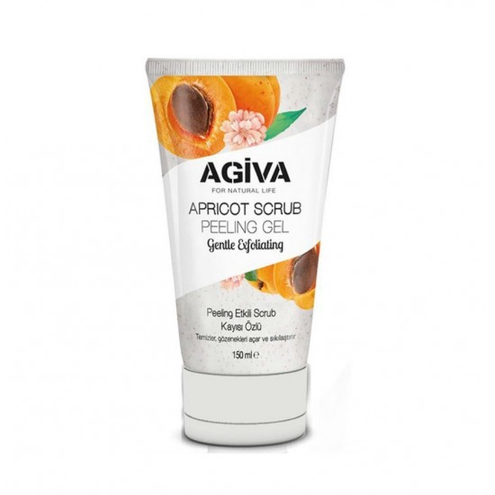 agiva1_1_46-550x550h اسکراب آبرسان آگیوا AGIVA حاوی عصاره زردآلو حجم 150 میل - Image 1