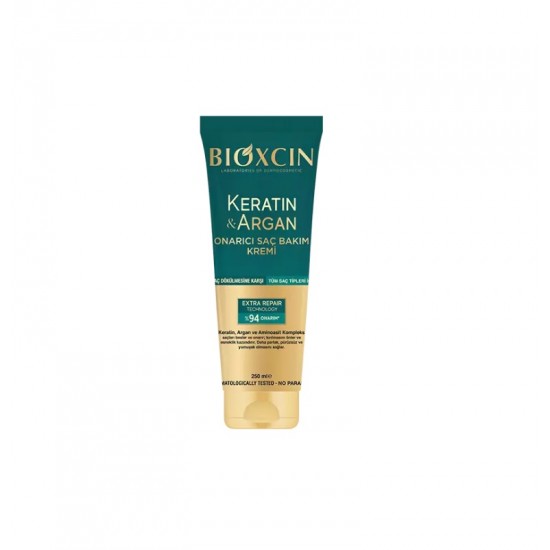 bioxcin keratin argan krem mo-550x550h کرم مو ترمیم کننده کراتین و آرگان بیوکسین BIOXCIN حجم 250 میل - Image 1