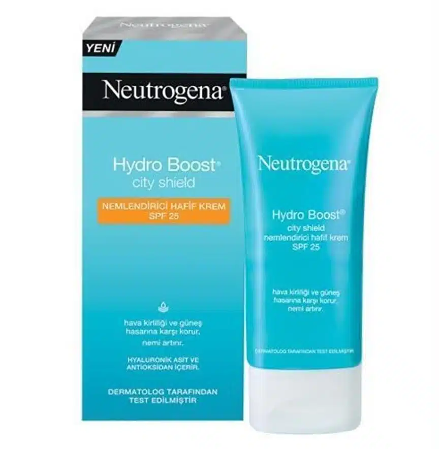neutrogena-city-shield-sunscreen-cream-50ml.jpg ضد آفتاب آبرسان نوتروژینا Neutrogena مدل Hydro Boost City Shield حجم 50 میل - Image 1