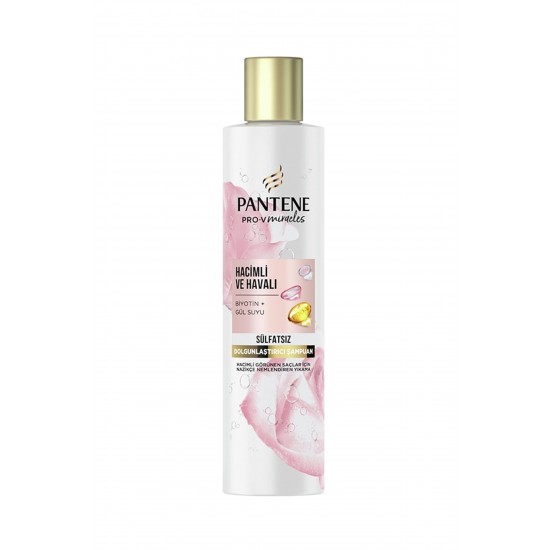 pantene hacimli ve havali-550x550h شامپو پنتن PANTENE بدون سولفات حجم دهنده حجم 225 میل - Image 1
