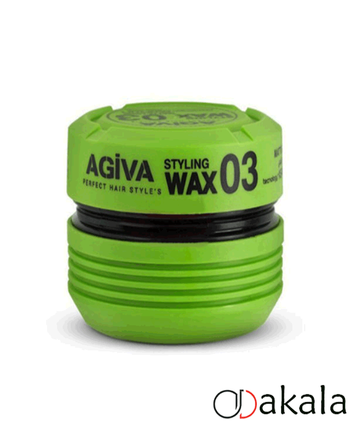 آگیوا-سبز-رنگ-واک-مو واکس مو آگیوا سبز شماره 3 مات AGIVA Styling Wax 03 - Image 1