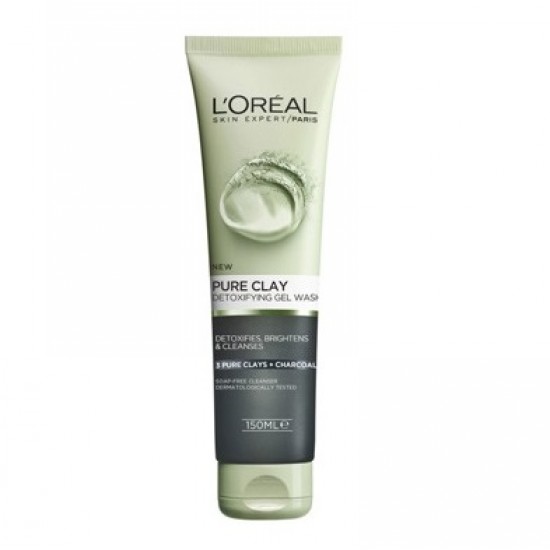 _شستشوی خاک رس و زغال روشن کننده و لایه بردار لورال Loreal Pure Clay حجم 150 میل در فروشگاه سلین کالا-550x550w اسکراب خاک رس و زغال روشن کننده پوست لورال LOREAL PURE CLAY حجم 150 میل - Image 1