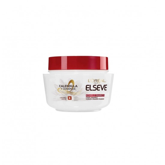 Loreal-Elseve-KOMPLE-ONARICI-300ml-Zibamod_com-550x550h ماسک مو لورال LOREAL ترمیم کننده و تقویت کننده 5 کاره حجم 300 میل - Image 1