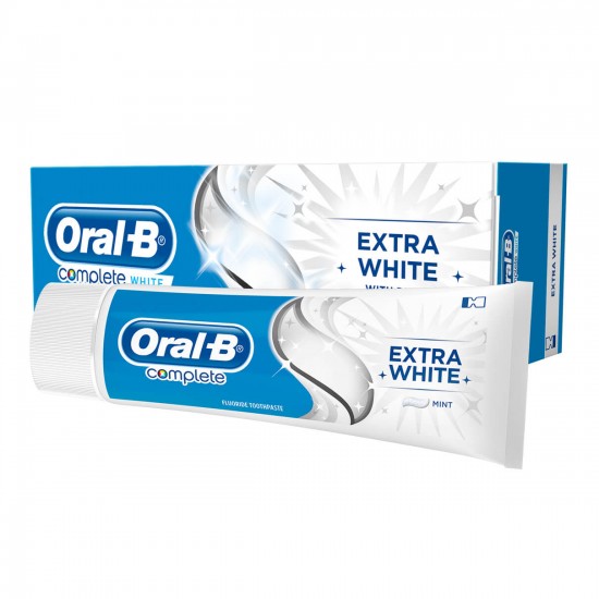 _دندان اورال بی Oral-B مدل Complete Extra white حجم 100 میل-550x550 خمیر دندان اورال بی ORAL-B مدل COMPLETE EXTRA WHITE حجم 100 میل - Image 1