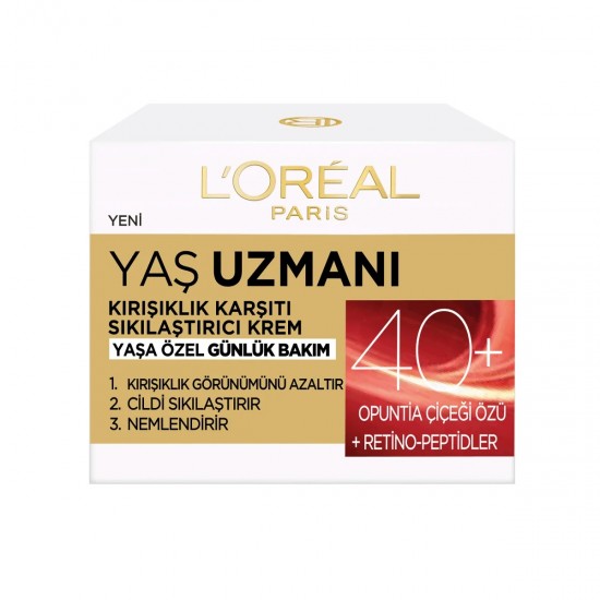 _ضد پیری و ضد چروک +40 لورال Loreal حجم 50 میل در فروشگاه سلین کالا-550x550 کرم ضد پیری و ضد چروک +40 لورال LOREAL حجم 50 میل - Image 1