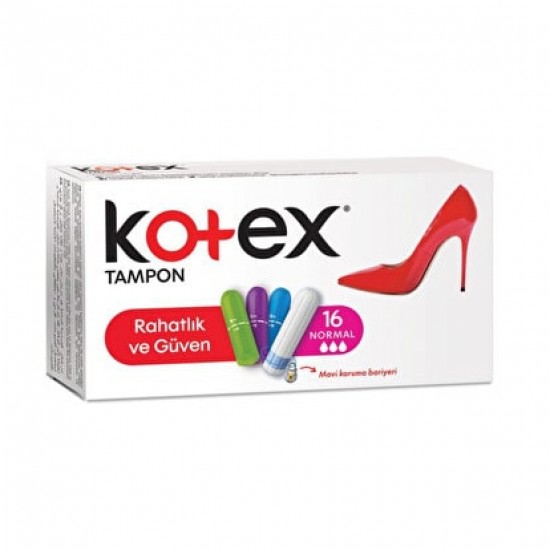 _کوتکس KOTEX سایز نرمال بسته 16 عددی-550x550 تامپون کوتکس KOTEX مدل RAHAT VE GUVEN NORMAL بسته 16 عددی - Image 1