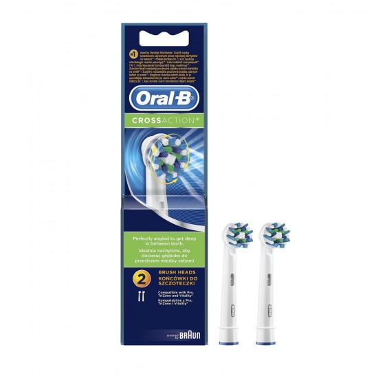 _یدک مسواک برقی اورال بی Oral-B مدل Cross Action بسته 2 تایی در فروشگاه سلین کالا-550x550h سری یدک مسواک برقی اورال بی ORAL-B مدل CROSS ACTION بسته 2 تایی - Image 1