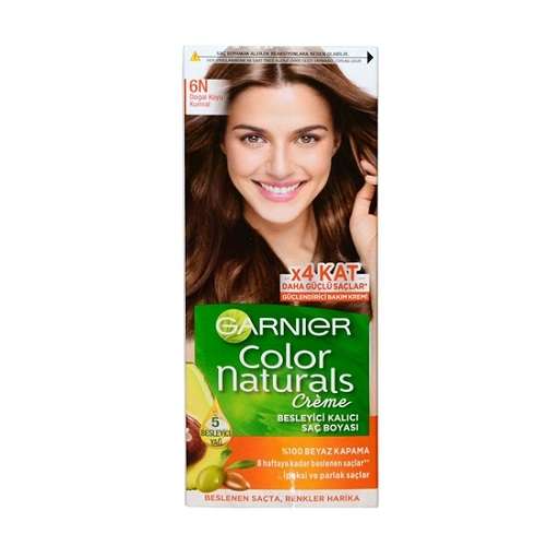 0088666_garnier-color-naturals-sac-boyasi-no6n-dogal-koyu-kumral_550 رنگ مو گارنیر شماره 6N - Image 1