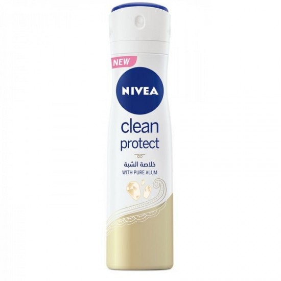 Clean Protect-550x550 اسپری ضد تعریق نیوا NIVEA زنانه مدل CLEAN PROTECT حجم 200 میل - Image 1