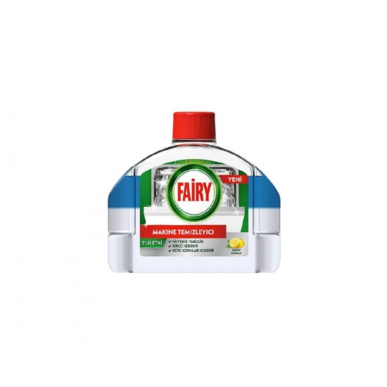 FairyDishwasherCleaningLiquid-550x550h مایع جرم گیر سه کاره ماشین ظرفشویی فیری FAIRY با اسانس لیمو حجم 250 میل - Image 1