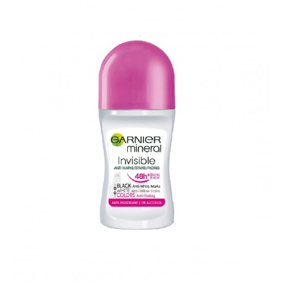 Garnier-Invisible-Roll-On-550x550h مام رولی زنانه گارنیر GARNIER مدل INVISIBLE حجم 50 میل - Image 1