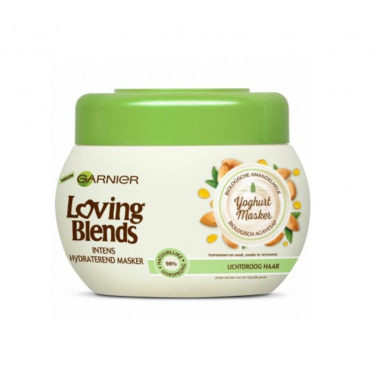 Garnier Loving Blends Amandel en Agave-550x550w ماسک مو آبرسان ماست و بادام گارنیه GARNIER LOVING BLENDS حجم 300 میل - Image 1