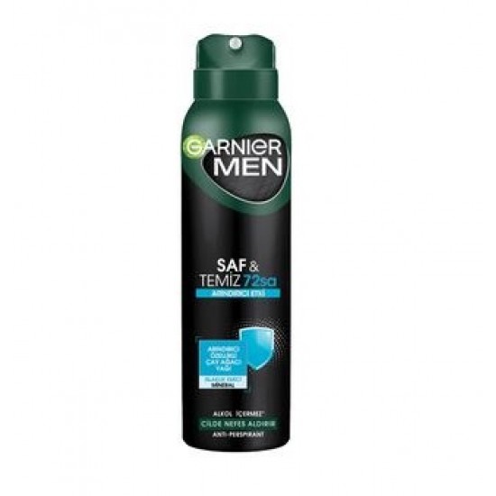 Garnier Saf And Temiz-550x550h اسپری ضد تعریق مردانه گارنیه GARNIER زنانه مدل SAF AND TEMIZ حجم 150 - Image 1