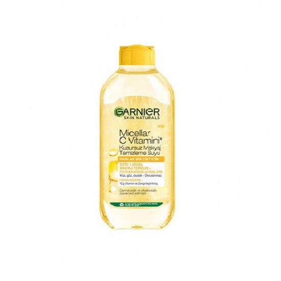 GarnierMicellarVitaminCleansingWater-550x550h میسلار واتر ویتامین سی گارنیر GARNIER حجم 400 میل - Image 1