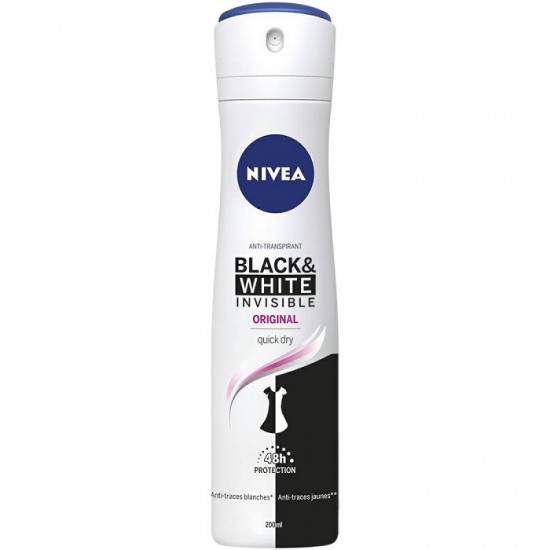 Invisible Fresh-550x550 اسپری ضد تعریق نیوا NIVEA زنانه مدل BLACK WHITE INVISIBLE ORGINAL حجم 200 میل - Image 1