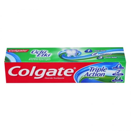 colgate 3lu etkili 100 ml-550x550 خمیر دندان کلگیت COLGATE سه کاره حجم 100 میل - Image 1