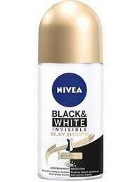 مام ضد تعریق زنانه Silky Smooth نیوا Nivea مدل Black & White Invisible حجم 50 میل