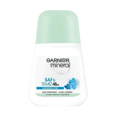 رول ضد تعریق زنانه گارنیه GARNIER مدل SAF AND TEMIZ حجم 50 میل