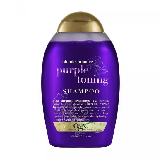 ogx-blonde-enhance-purple-fig-iris-toning-shampoo-385ml-550x550 شامپو بنفش ضد زردی او جی ایکس OGX حجم 385 میل - Image 1