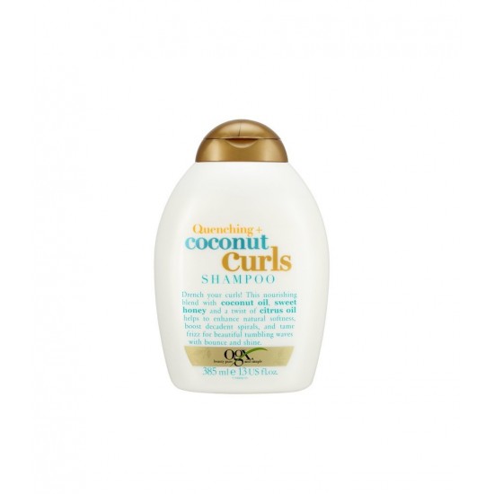 quenching coconut curls shampoo ogx 385ml-550x550h شامپو او جی ایکس OGX بدون سولفات موهای فر مدل COCONUT CURLS حجم 385 میل - Image 1