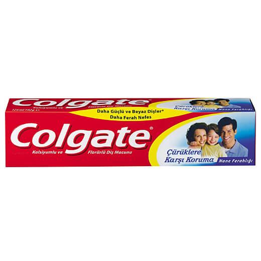 خمیدندان-خانوادگی-کولگیت-1-1 خمیر دندان کلگیت خانواده colgate مدل Çürüklere Karşı Koruma حجم 100 میلی - Image 1