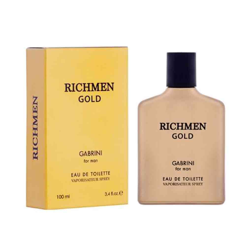 ادکلن-گابرینی-طلایی ادوتوایلت مردانه گابرینی Richmen gold حجم ۱۰۰میل - Image 1