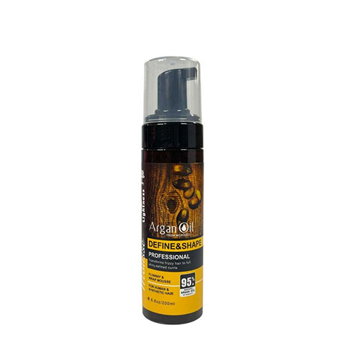 Argan-Lightness-curling-and-anti-frizz-hair-mousse-200-ml موس موی فر کننده و ضد وز روغن آرگان لایتنس ۲۰۰ میل Lightness Argan oil curling and anti-frizz hair mousse 200 ml - Image 1