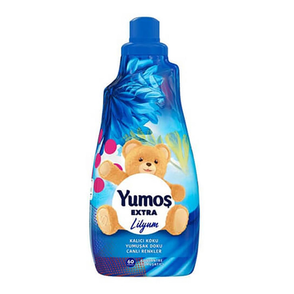 Yumos-Extra-softener-blue-with-the-scent-of-lilium-flower-volume-1440-ml نرم کننده یوموش اکسترا Yumoş Extra آبی با رایحه گل لیلیوم حجم 1440 میلی - Image 1