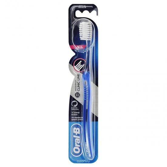 oral-b-clinic-line-toothbrush-for-orthodontic-teeth-550x550-550x550 مسواک کلینیک لاین ادونتیج سنسیتیو اورال بی Oral B Clinic Line Advantage Sensitive Toothbrus - Image 1