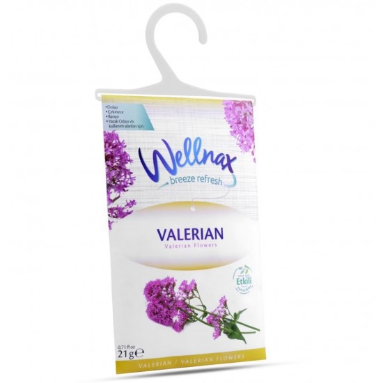 wellnax-masokala-com-2-550x550h خوشبو کننده کمد لباس، حوله و رخت خواب ولناکس WELLNAX اسانس والرین وزن 21 گرم - Image 1