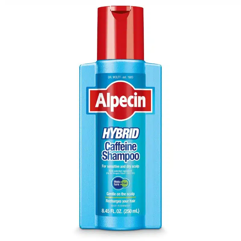 alpecin-hybrid-caffeine-shampoo شامپو آلپسین Alpecin مدل هیبرید کافئین ضد ریزش و آبرسان حجم 250 میل - Image 1