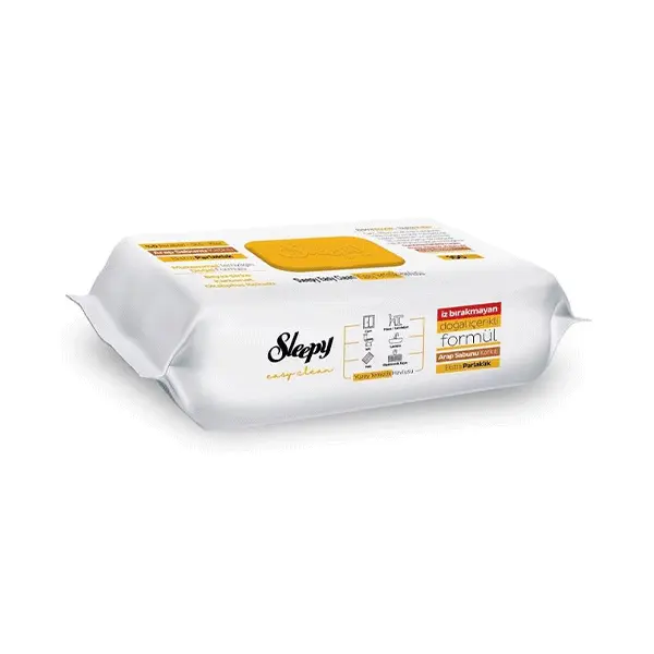 Sleepy-Easy-Clean-Ekstra-Parlaklik-Yuzey-Temizlik-Havlusu-100-Adet دستمال مرطوب همه کاره اسلیپی حاوی صابون سفید 100 عددی - Image 1