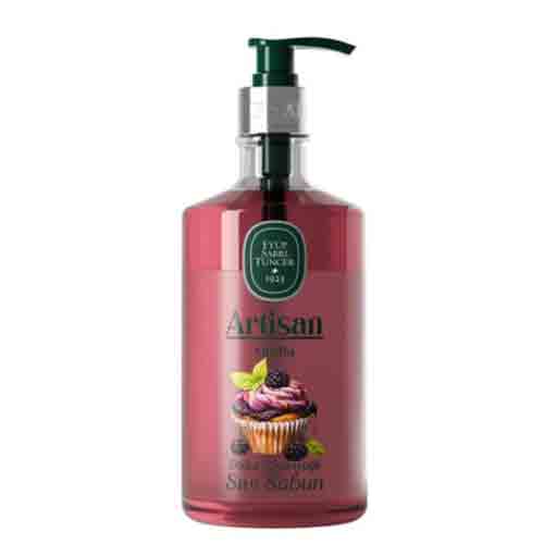 Eyup-Sabri-Tuncer-Artisan-Muffin-600Ml-Dogal-Zeytinyagli-Sivi-Sabun صابون مایع مافین ایوب صبری حاوی ویتامین e و روغن زیتون 600میل - Image 1