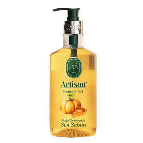 Eyup-Sabri-TuncerArtisan-Dogal-Zeytinyagli-Sivi-Sabun-Pumpkin-Tart-600-ml صابون مایع آرتیسان ایوب صبری با رایحه تارت کدو حلوایی 600میل - Image 1