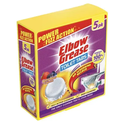 8 قرص جوشان توالت فرنگی البو گریس Elbow Grease بسته 5 عددی - Image 1