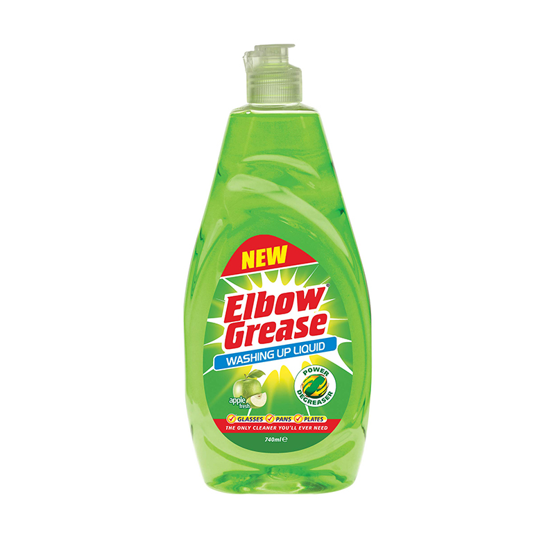 9 مایع ظرفشویی دستی البو گریس Elbow Grease رایحه سیب سبز 600 میل - Image 1